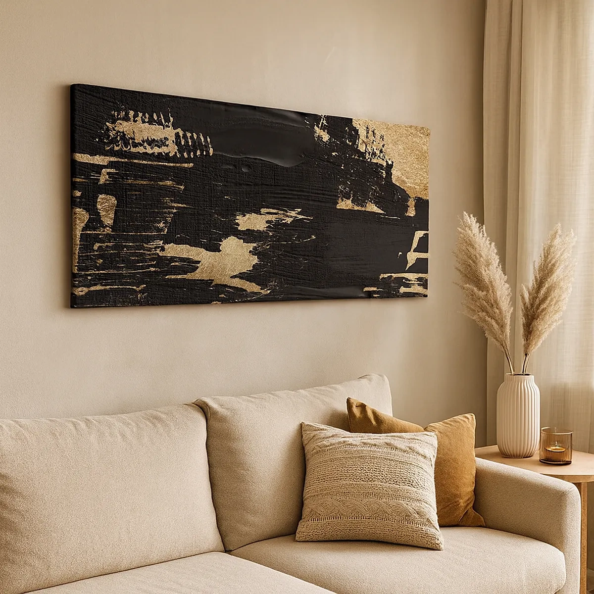 Lærredstryk - Billede på lærred - Et spor af berøring - 30x30 cm