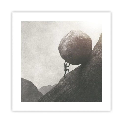 Plakat - Jeg tror mod al forventning - 40x40 cm