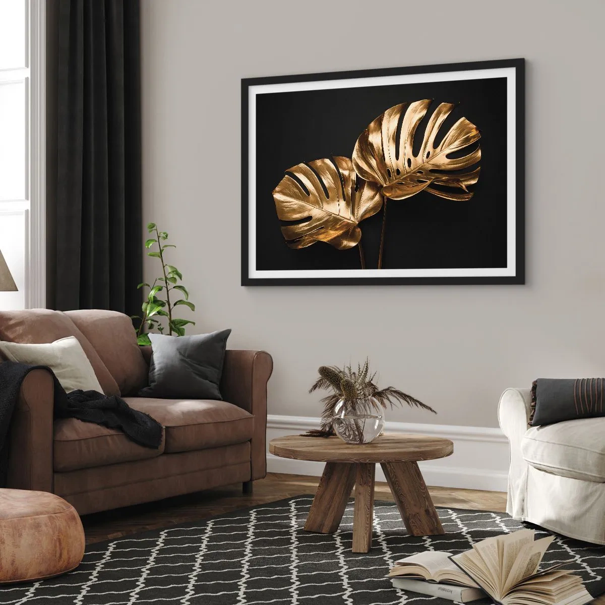 Plakat i sort ramme - Naturens skatte - 70x50 cm