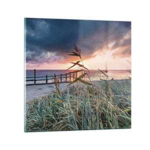 Billede på glas - Ikke passerer med vinden - 50x50 cm