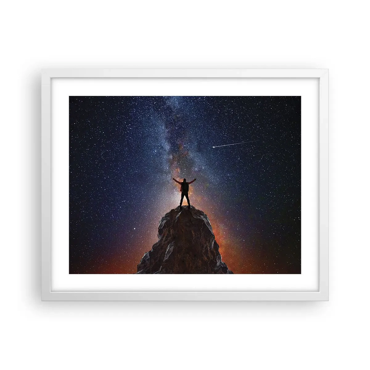 Plakat i hvid ramme - Magten er hos mig! - 50x40 cm