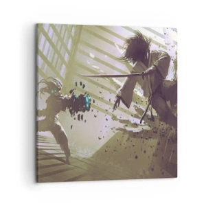 Lærredstryk - Billede på lærred - Og du kan være en samurai - 60x60 cm