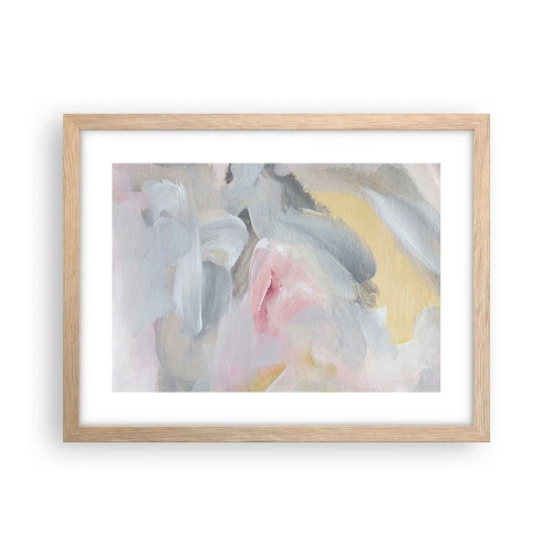 Plakat i ramme af lyst egetræ - I en pastelfarvet verden - 40x30 cm