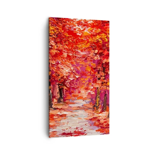 Lærredstryk - Billede på lærred - Efterårets indtryk - 45x80 cm