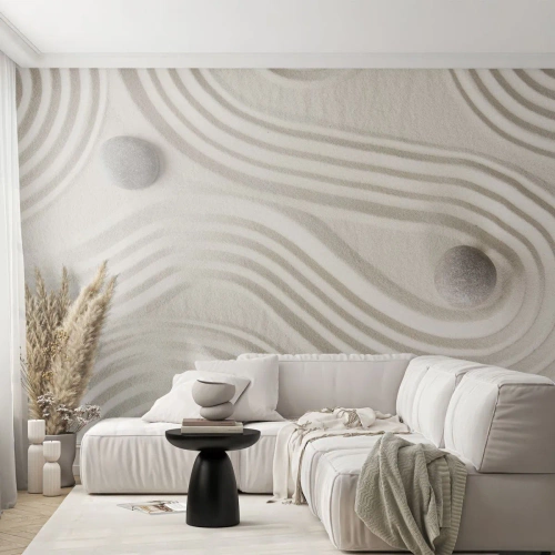 Fototapet Premium Canvas - Et strejf af varme - Abstraktion, Stykke, Sand - 300x210 cm