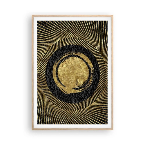 Plakat i ramme af lyst egetræ - Glamour-komposition - 70x100 cm