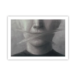 Plakat - Ikke et ord - 70x50 cm