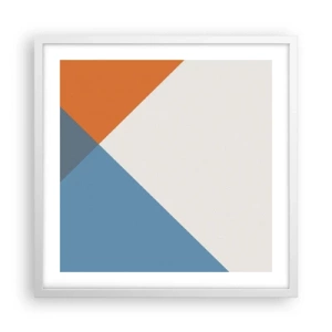 Plakat i hvid ramme - Med hensyn til ... - 50x50 cm