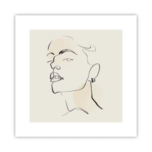 Plakat - Et stolt blik - 30x30 cm