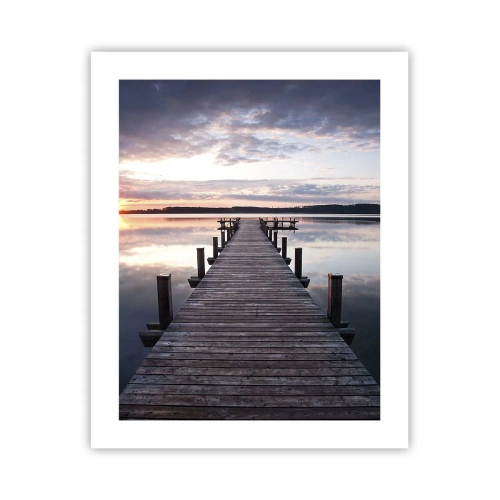 Plakat - Den tavse grænse mellem dag og nat - 40x50 cm