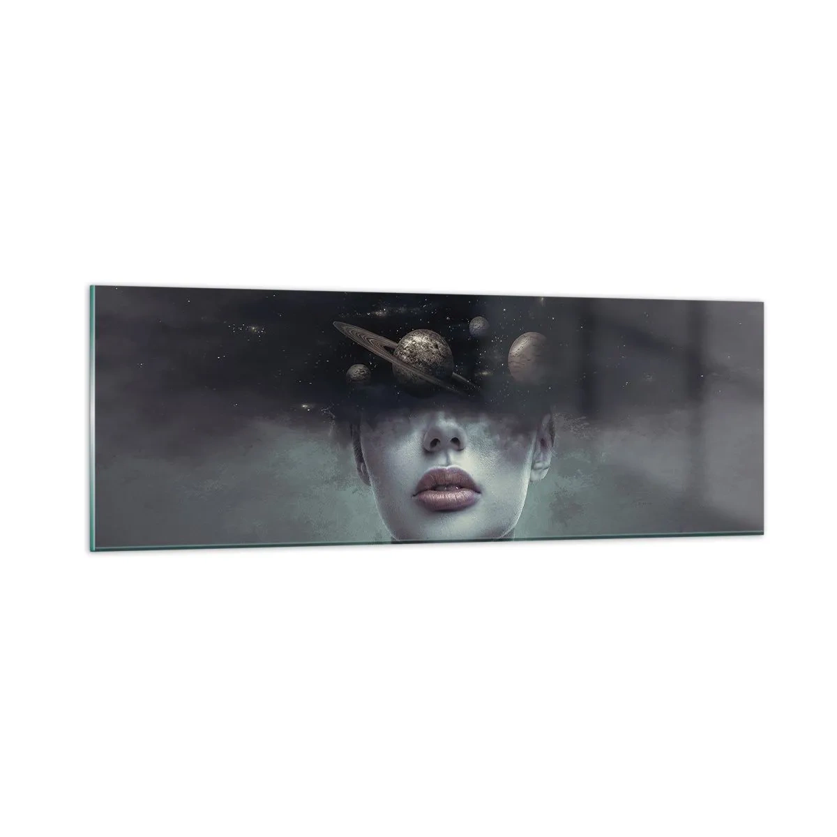 Billede på glas - Og planeterne er ved at gå amok... - 90x30 cm