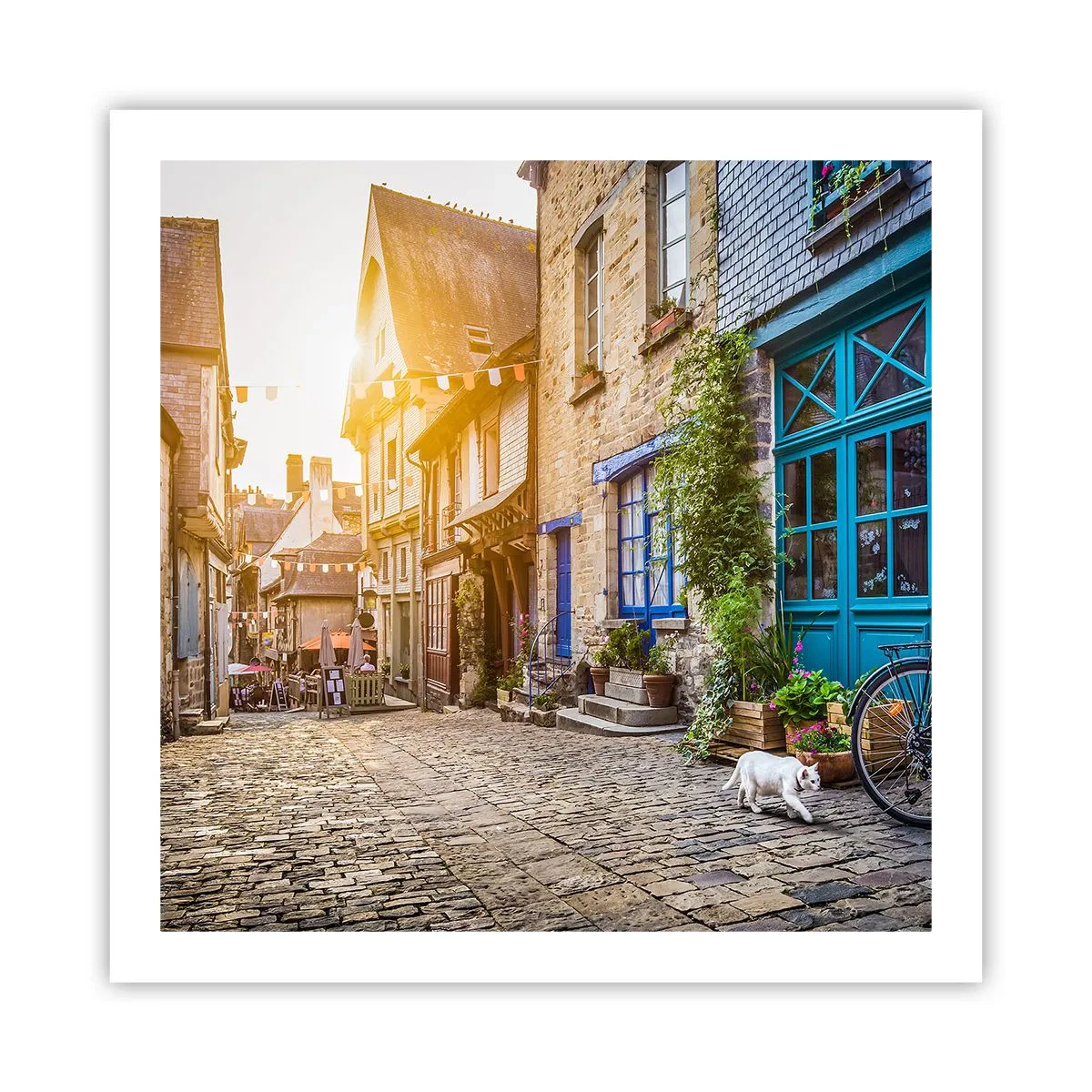 Plakat - Byens hvide spøgelse - 60x60 cm