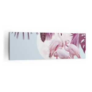 Lærredstryk - Billede på lærred - Tre fugles ynde - 160x50 cm