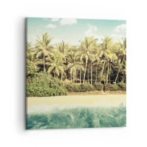 Lærredstryk - Billede på lærred - Hvad med her? - 70x70 cm