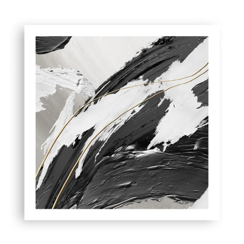 Plakat - Abstraktion med flair - 60x60 cm