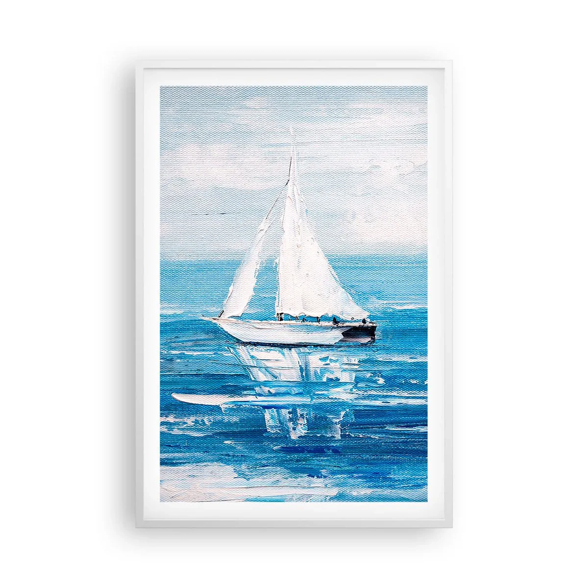 Plakat i hvid ramme - Med en ven ved din side - 61x91 cm