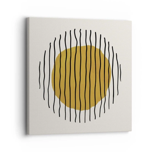 Lærredstryk - Billede på lærred - Abstraktion, der skælver af varme - 30x30 cm