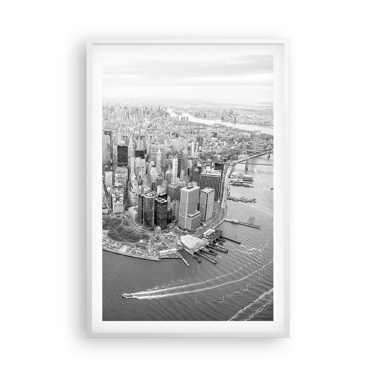 Plakat i hvid ramme - Hvordan kan man ikke elske? - 61x91 cm