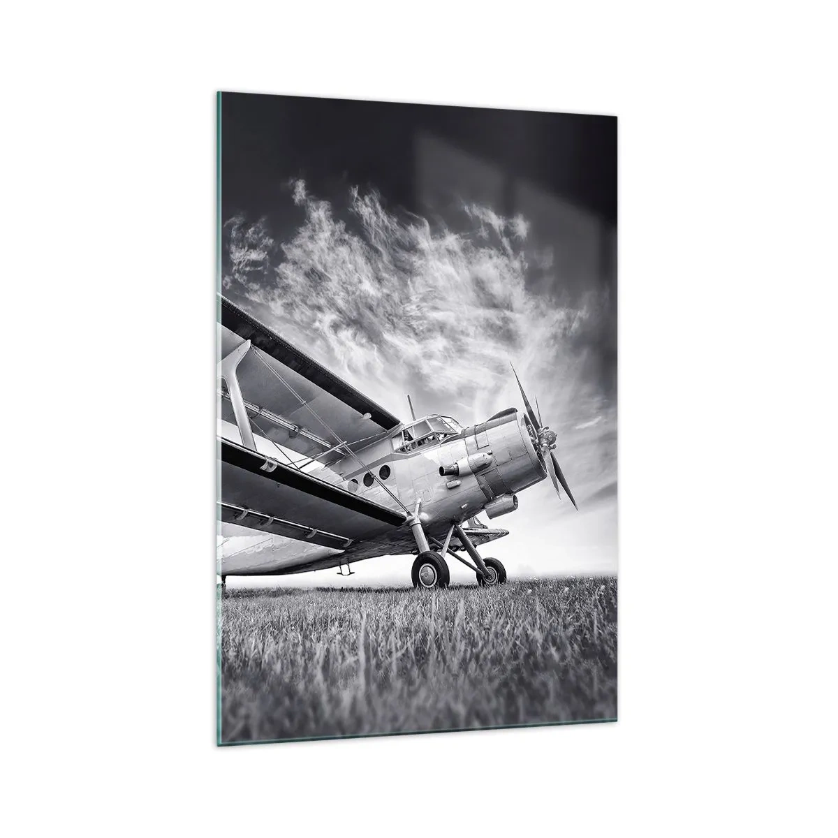 Billede på glas - Den bevingede vandringsmand - 70x100 cm