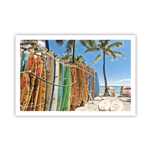 Plakat - Solrig sjov - 91x61 cm