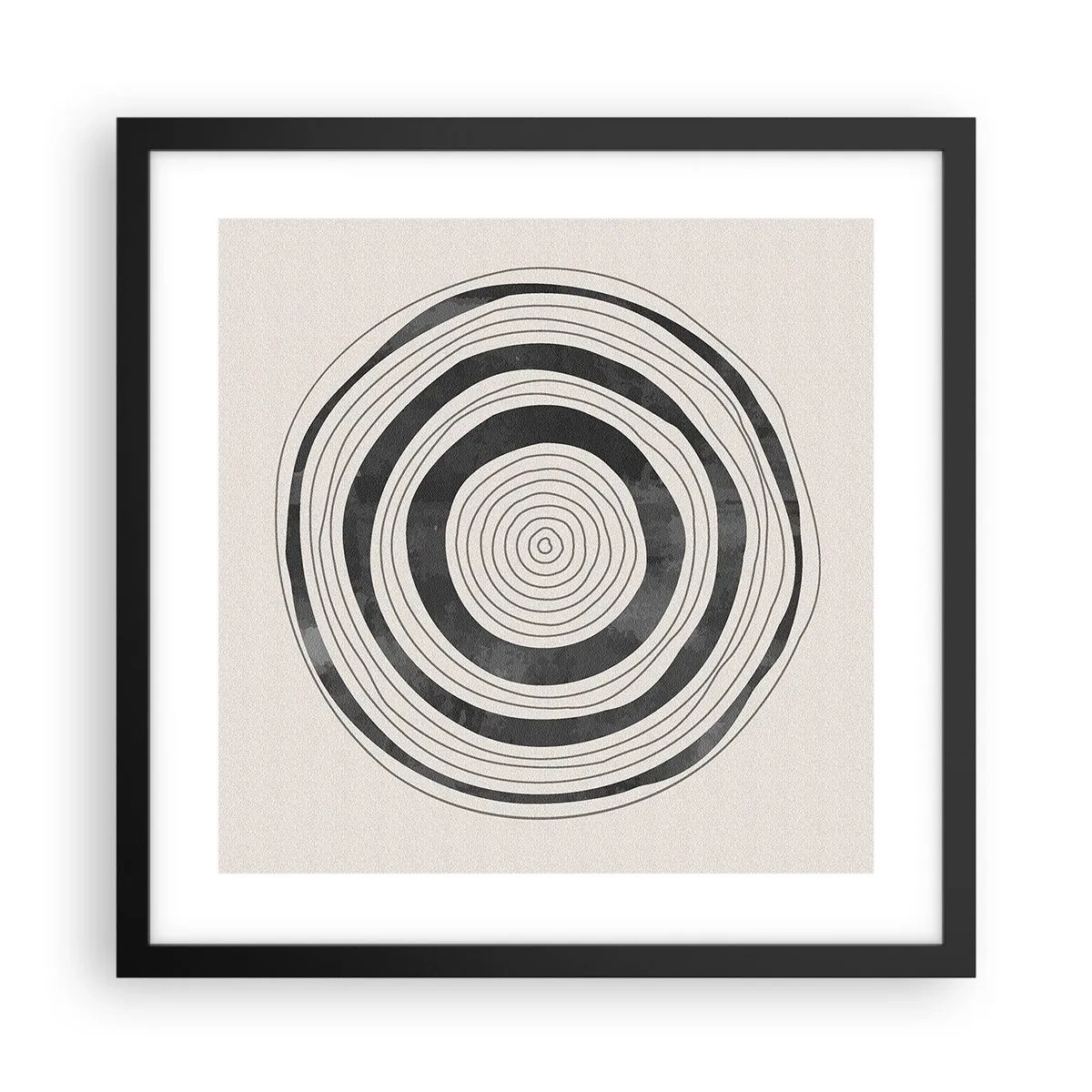 Plakat i sort ramme - Det vigtige er det, der er imellem - 40x40 cm