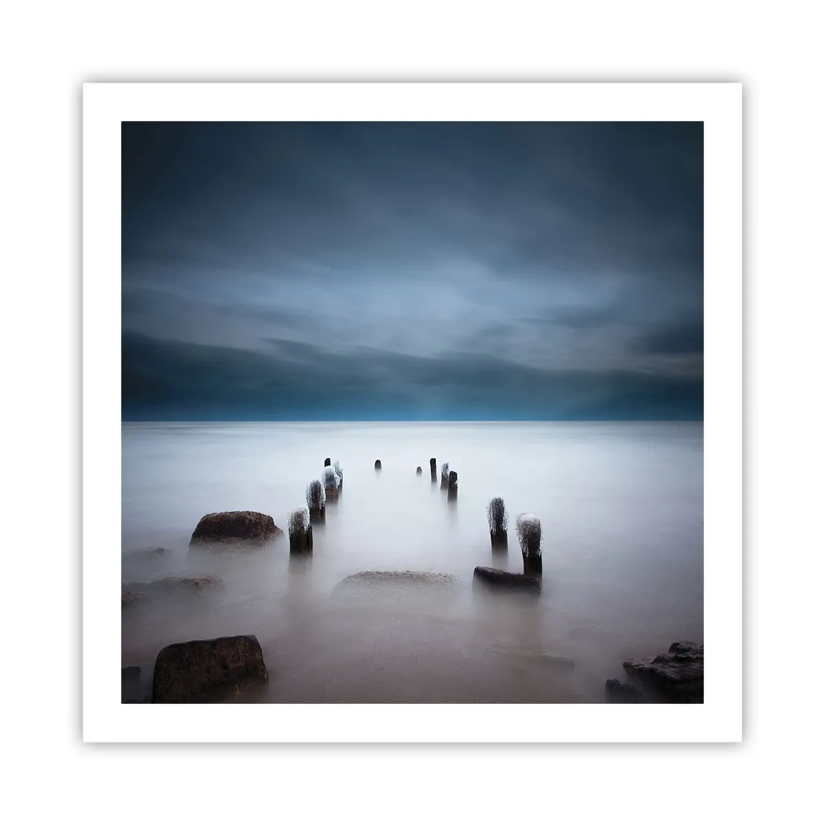 Plakat - En betænksom sø - 60x60 cm