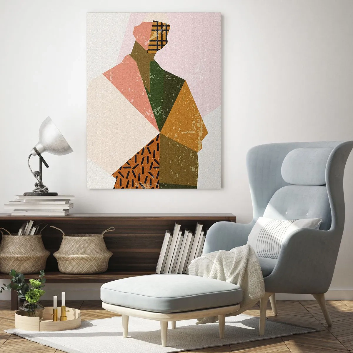 Billede på glas - Mennesket - et komplekst væsen - 70x100 cm