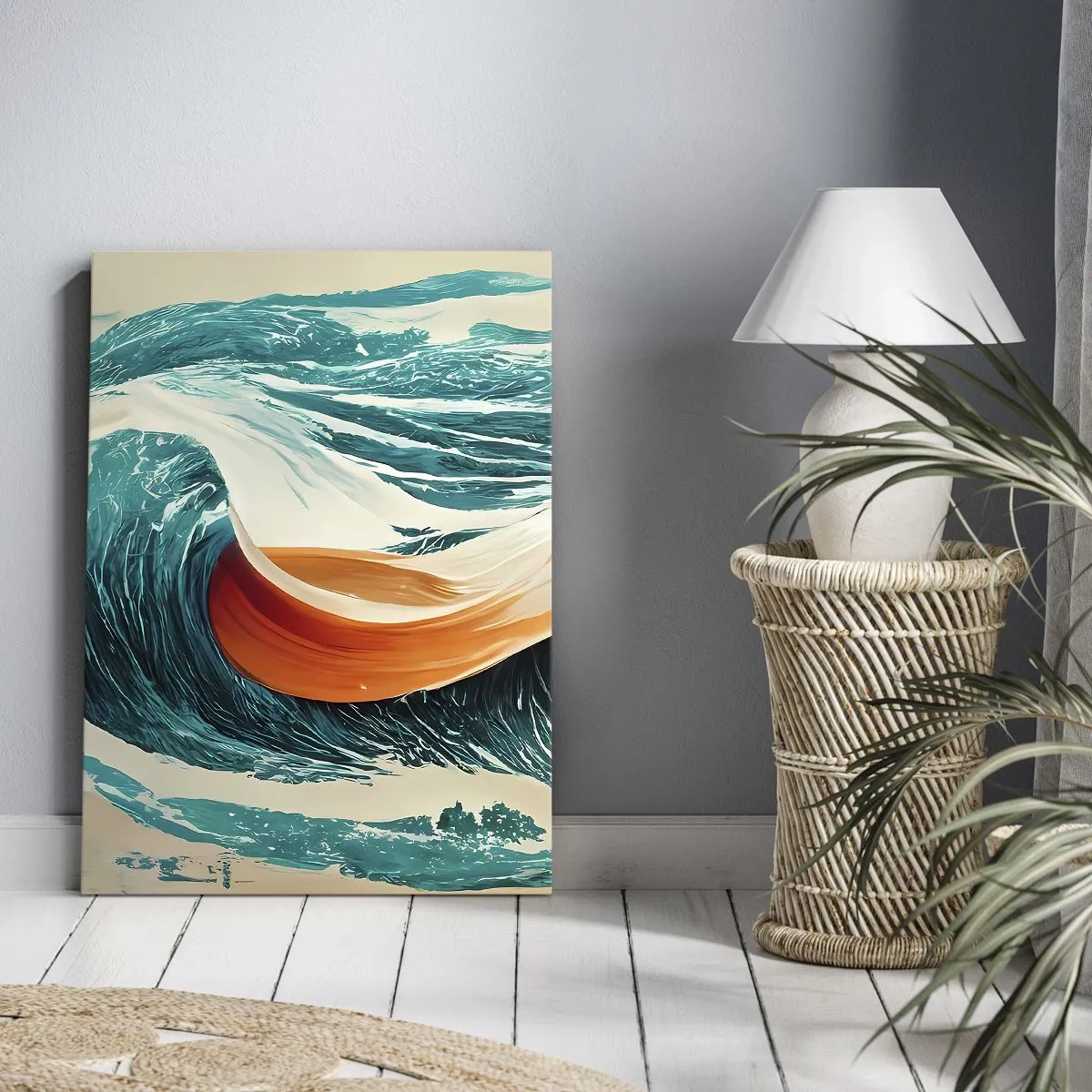 Lærredstryk - Billede på lærred - Surferens drøm - 50x70 cm