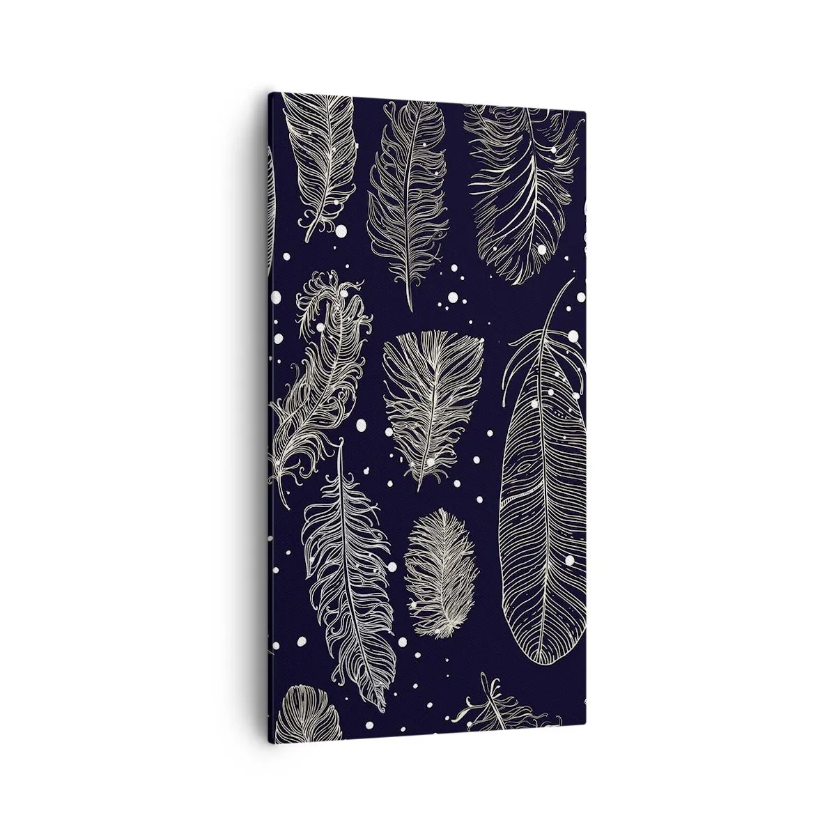 Lærredstryk - Billede på lærred - Fjerede blonder - 55x100 cm