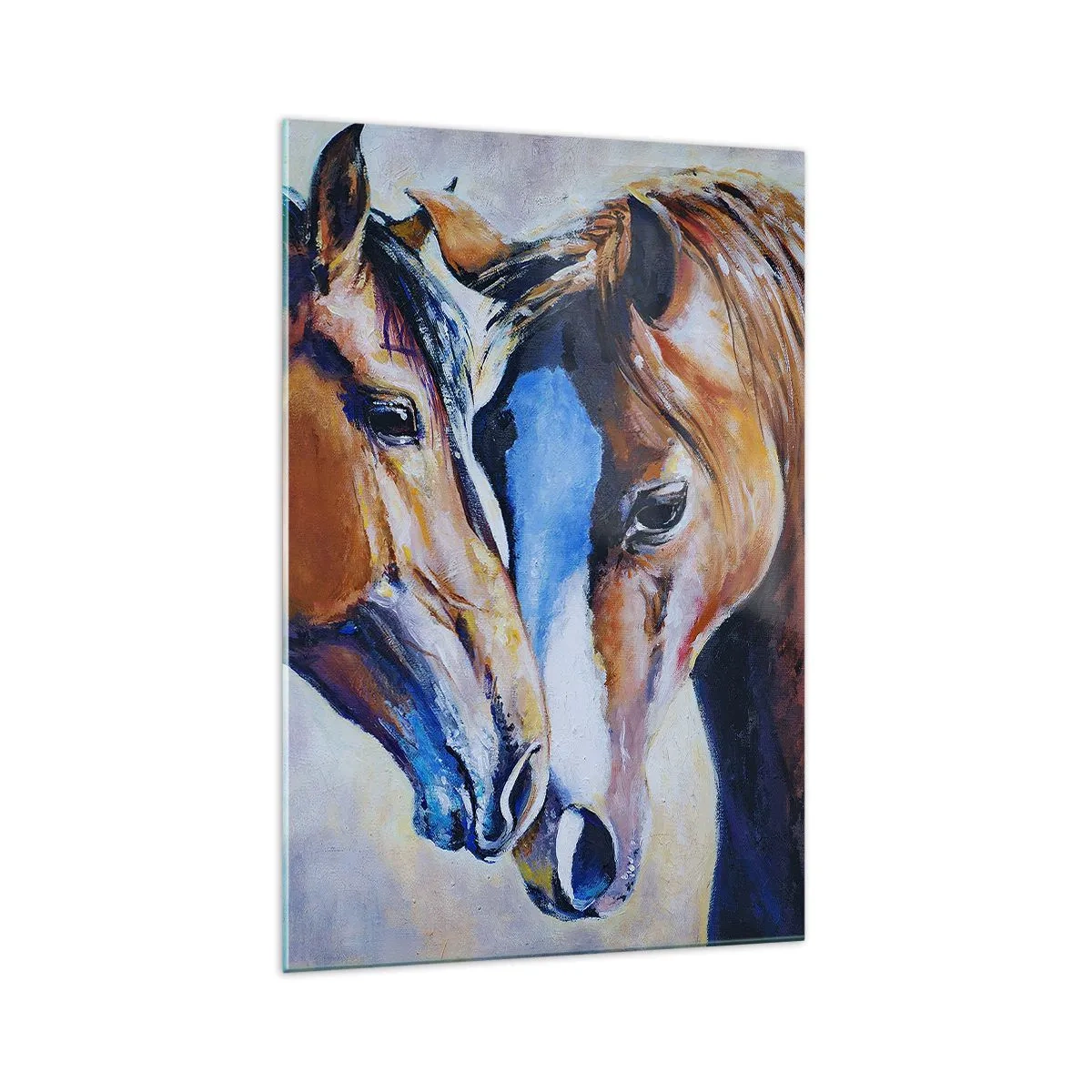 Billede på glas - Er det venskab, er det kærlighed? - 70x100 cm