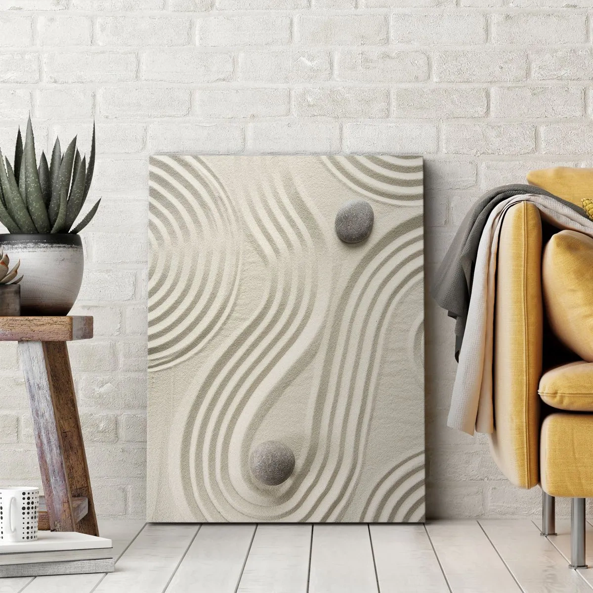 Lærredstryk - Billede på lærred - Et strejf af varme - 65x120 cm