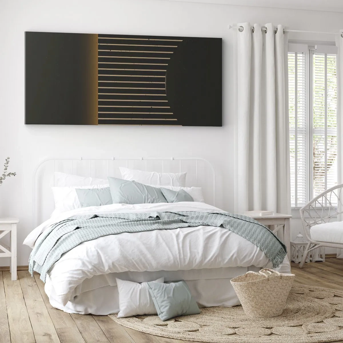 Lærredstryk - Billede på lærred - Udforsk mørket - 140x50 cm
