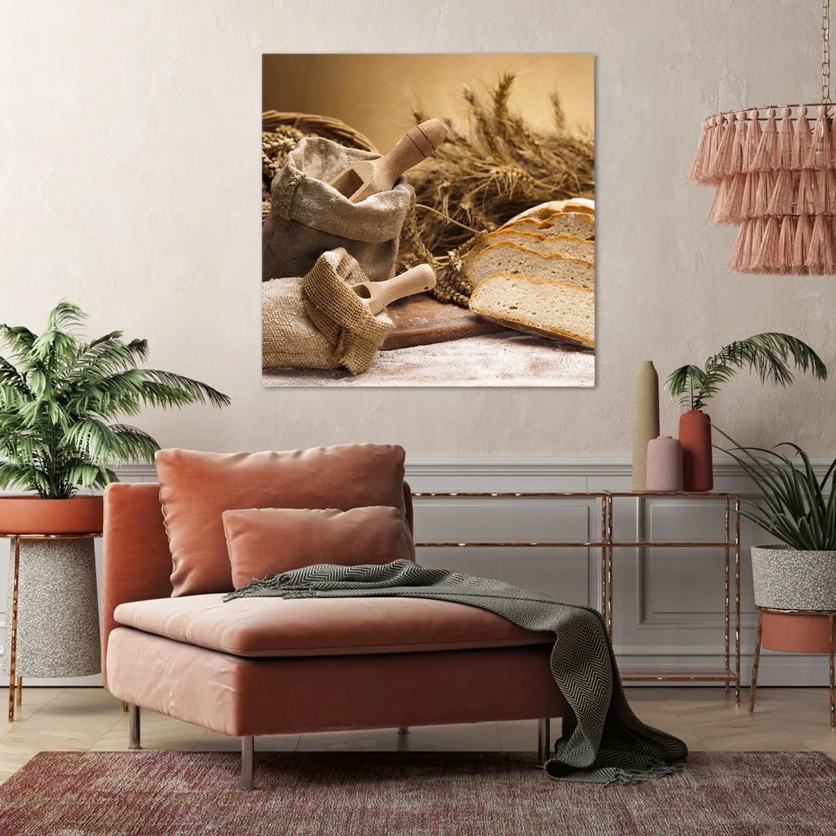 Lærredstryk - Billede på lærred - Som skåret en kniv - 60x60 cm