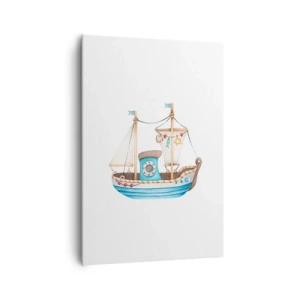 Lærredstryk - Billede på lærred - Ohøj, eventyr! - 70x100 cm