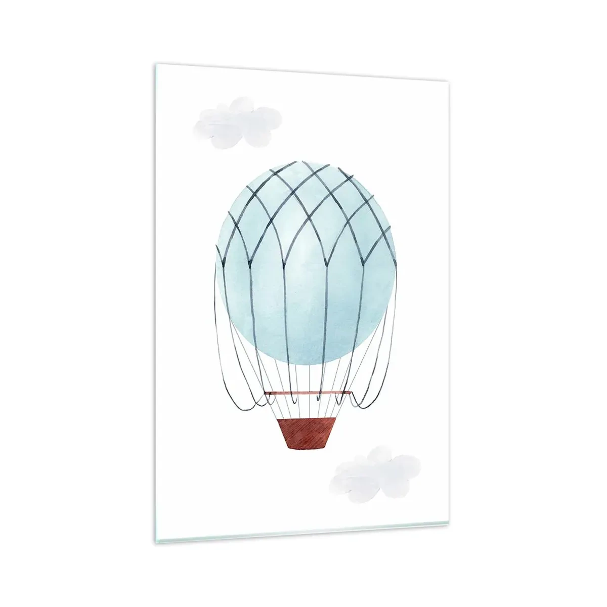 Billede på glas - Alt i skyerne - 80x120 cm