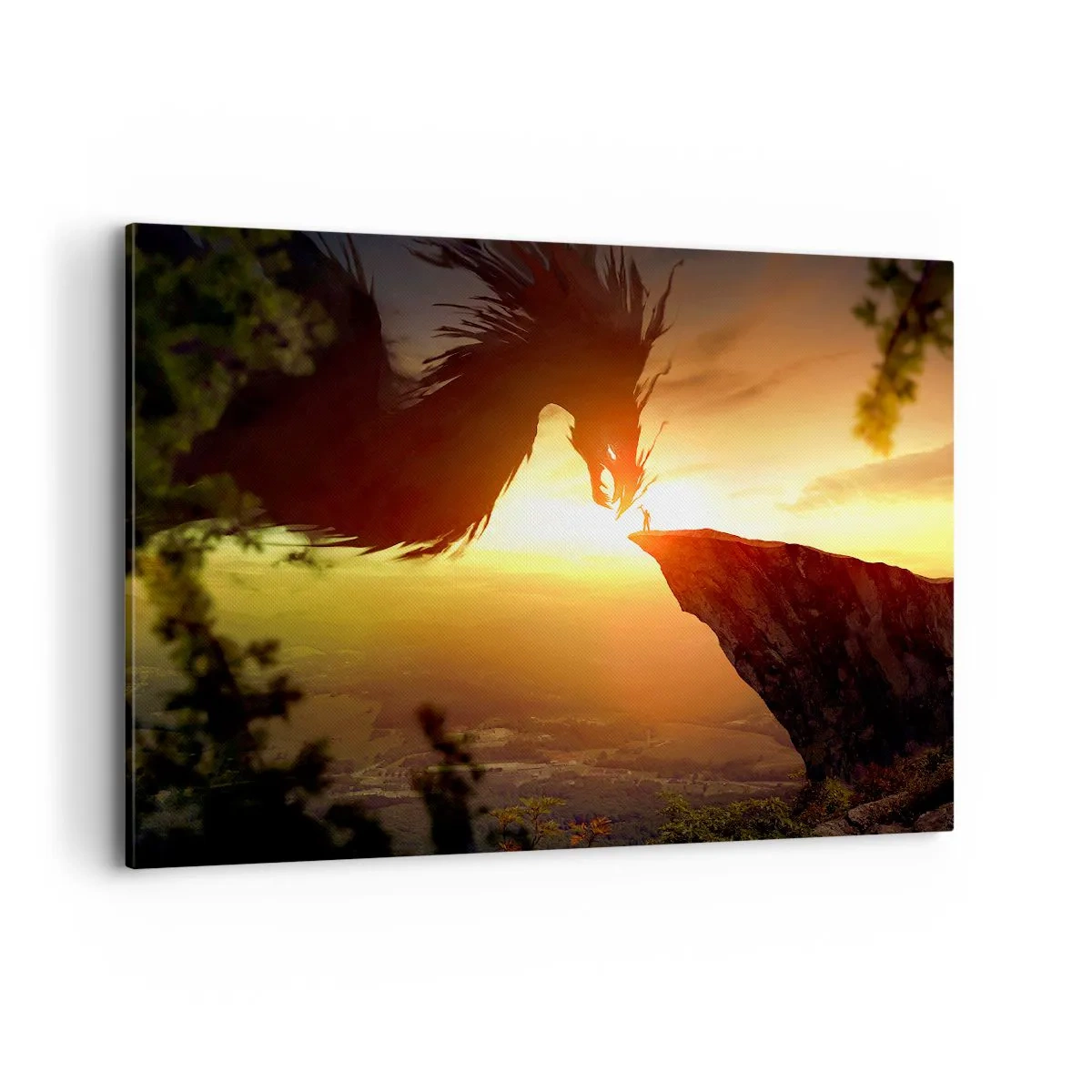 Lærredstryk - Billede på lærred - Dragedræber - 100x70 cm