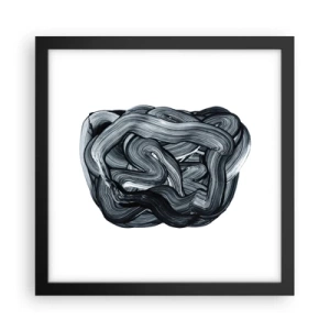 Plakat i sort ramme - Så enkelt er det ikke - 30x30 cm