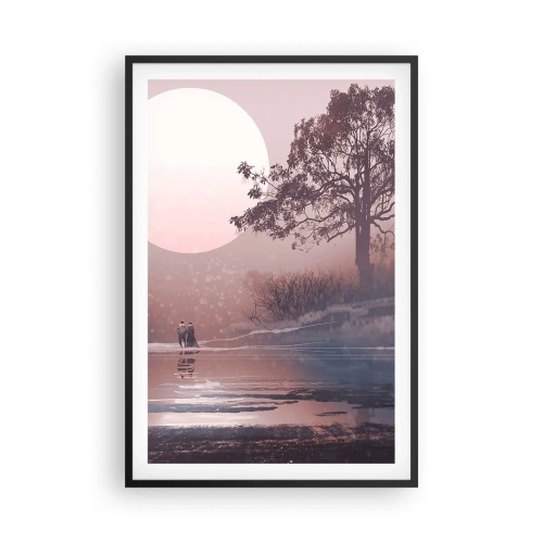 Plakat i sort ramme - Natlige mærkværdigheder - 61x91 cm