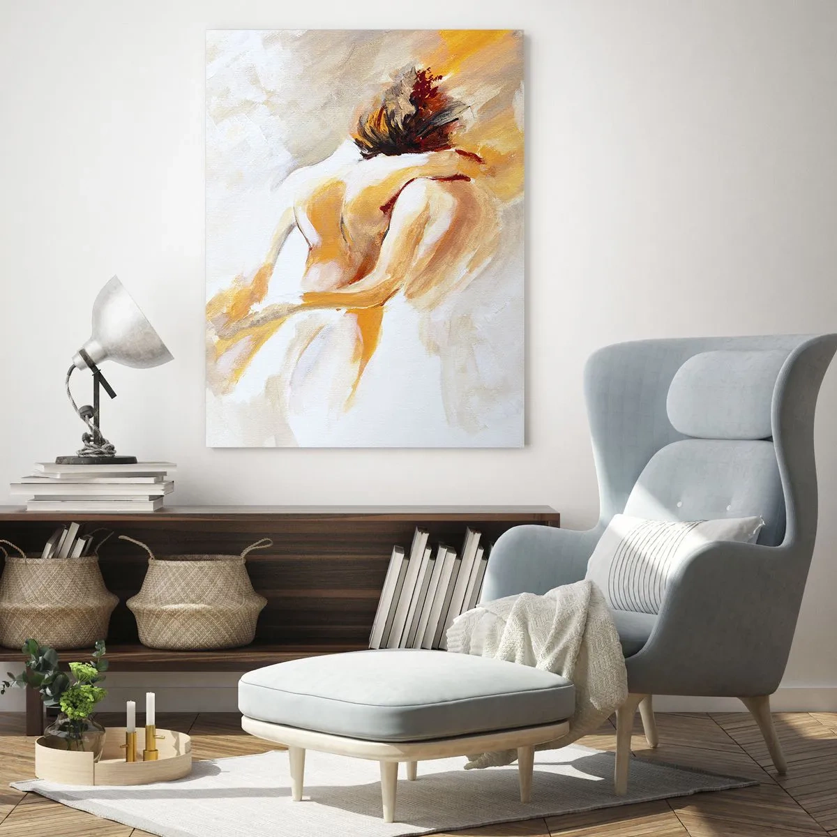 Billede på glas - I himlen af nærhed - 50x70 cm