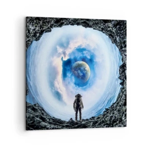 Lærredstryk - Billede på lærred - Ikke langt hjemmefra - 50x50 cm