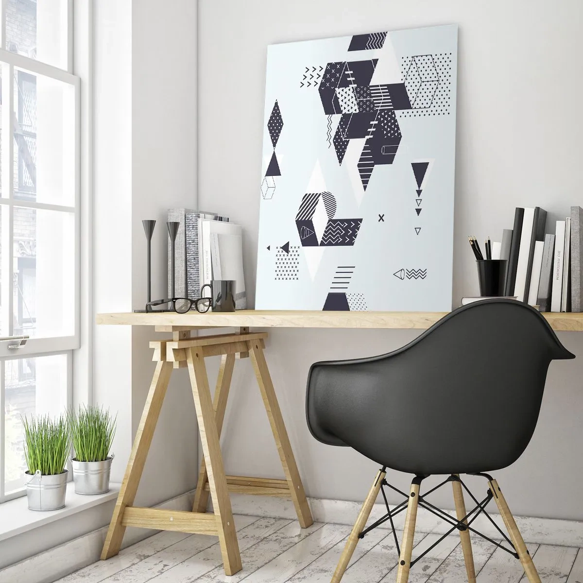 Billede på glas - I matematikkens sjæl - 50x70 cm