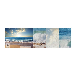 Prøve Fototapet Premium Sand - Bevægelse og stilhed på samme tid - Landskab, Hav, Strand - 100x30 cm