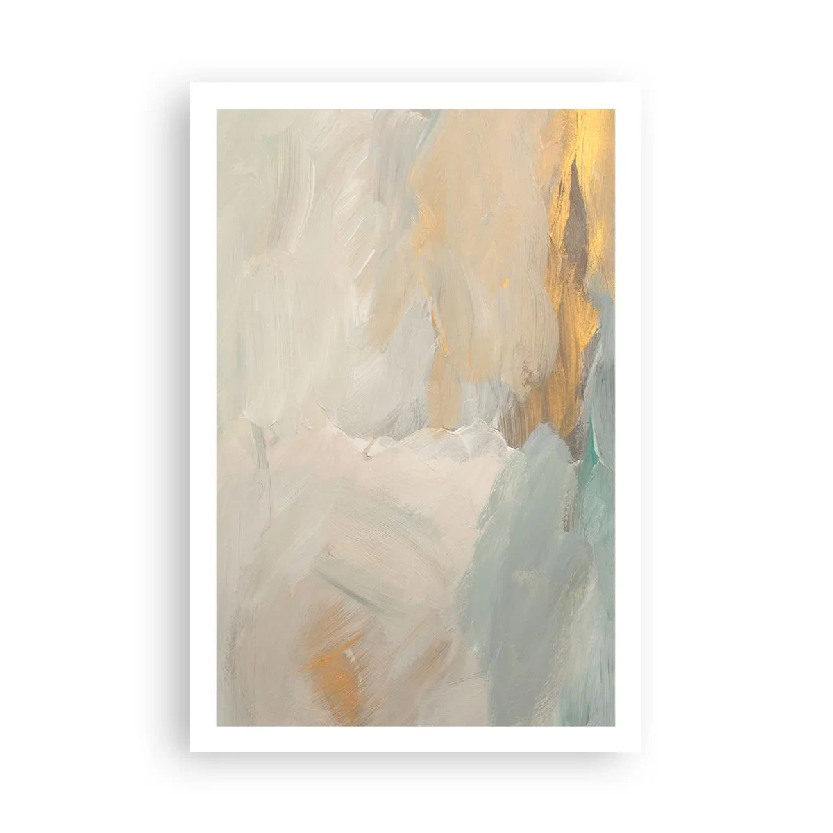 Plakat - Abstraktion - blidhedens land - 61x91 cm