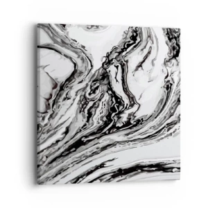 Lærredstryk - Billede på lærred - I begyndelsen var det kaos - 40x40 cm