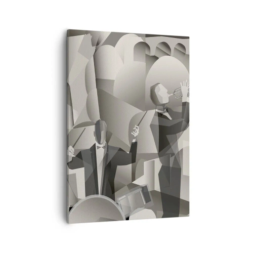 Lærredstryk - Billede på lærred - I lydenes rum - 50x70 cm