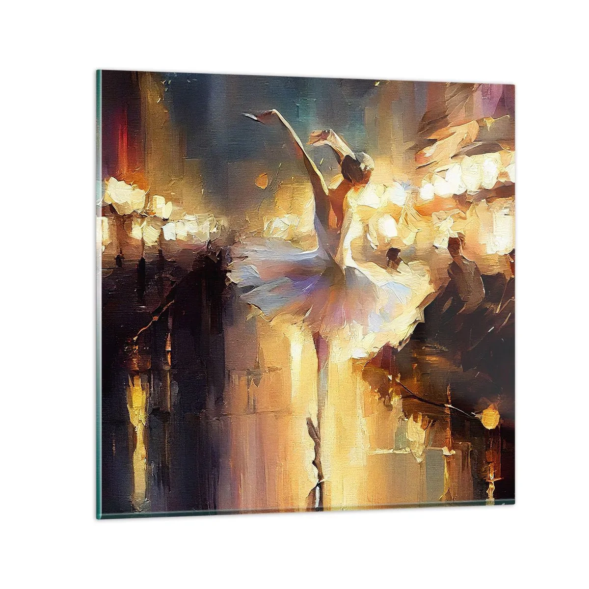 Billede på glas - Et mirakel på gaden - 60x60 cm