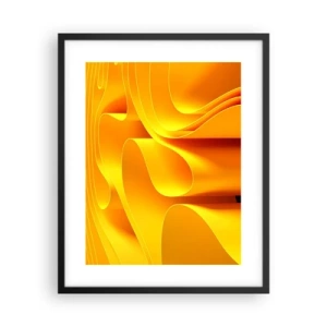 Plakat i sort ramme - Som solens bølger - 40x50 cm