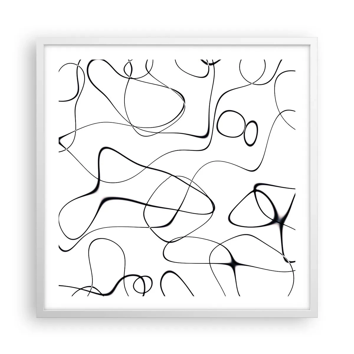 Plakat i hvid ramme - Livets veje, skæbnens omskiftelser - 60x60 cm