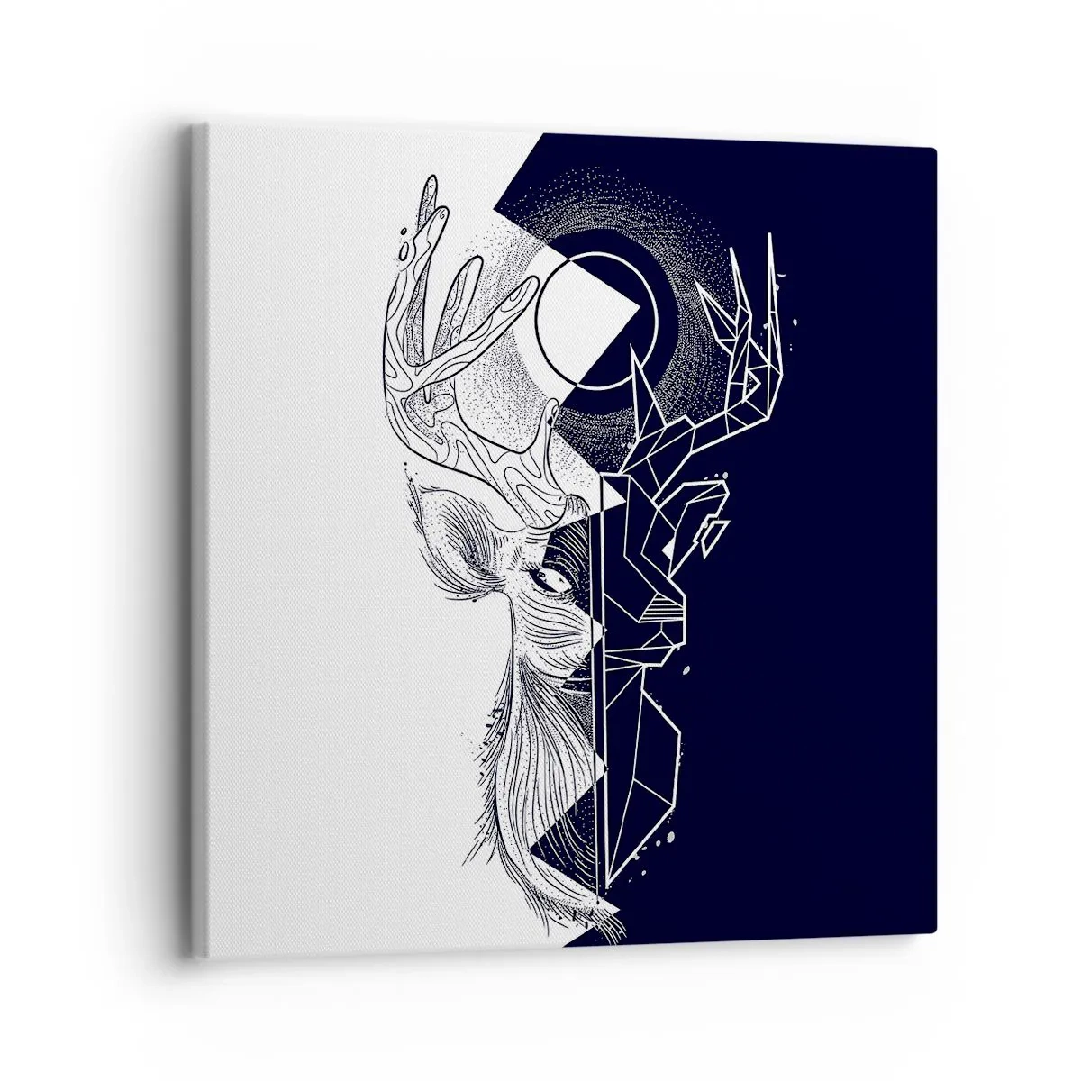 Lærredstryk - Billede på lærred - Modsætningernes kamp og enhed - 30x30 cm