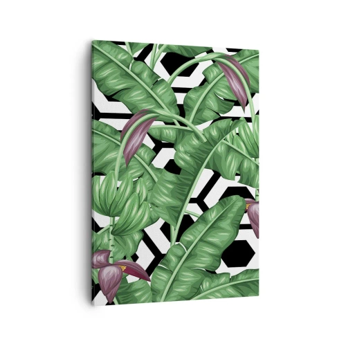 Lærredstryk - Billede på lærred - Symmetrisk komposition fra naturen - 50x70 cm